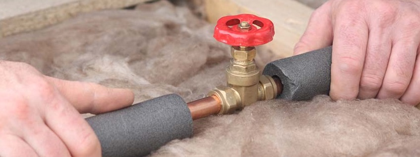 Insulated copper water pipes