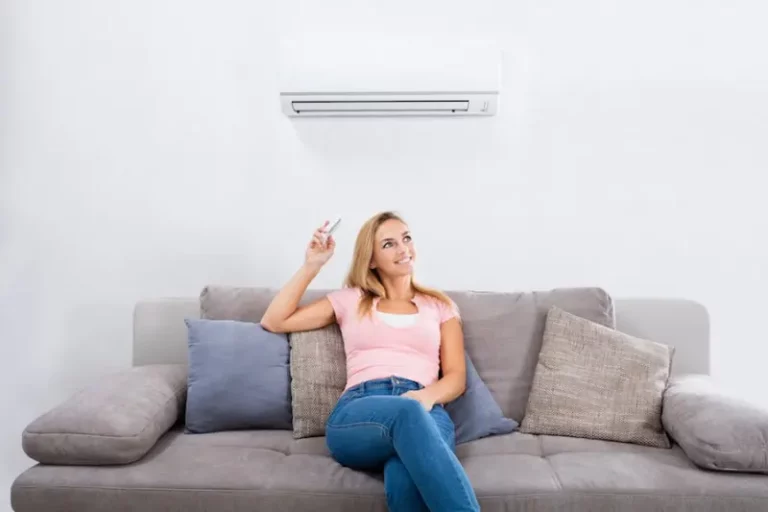 DUC A 002 happy woman ductless AC