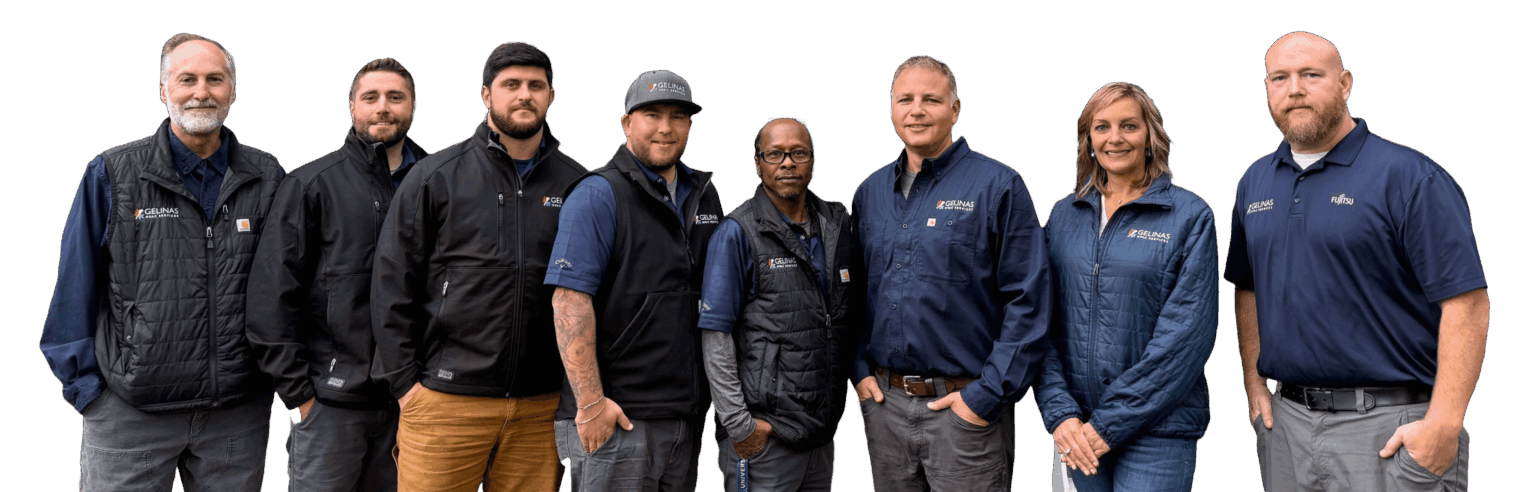 Gelinas leadership team in front of Scarborough office.
